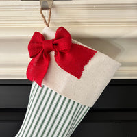 Red and Green Christmas Stocking - Style H